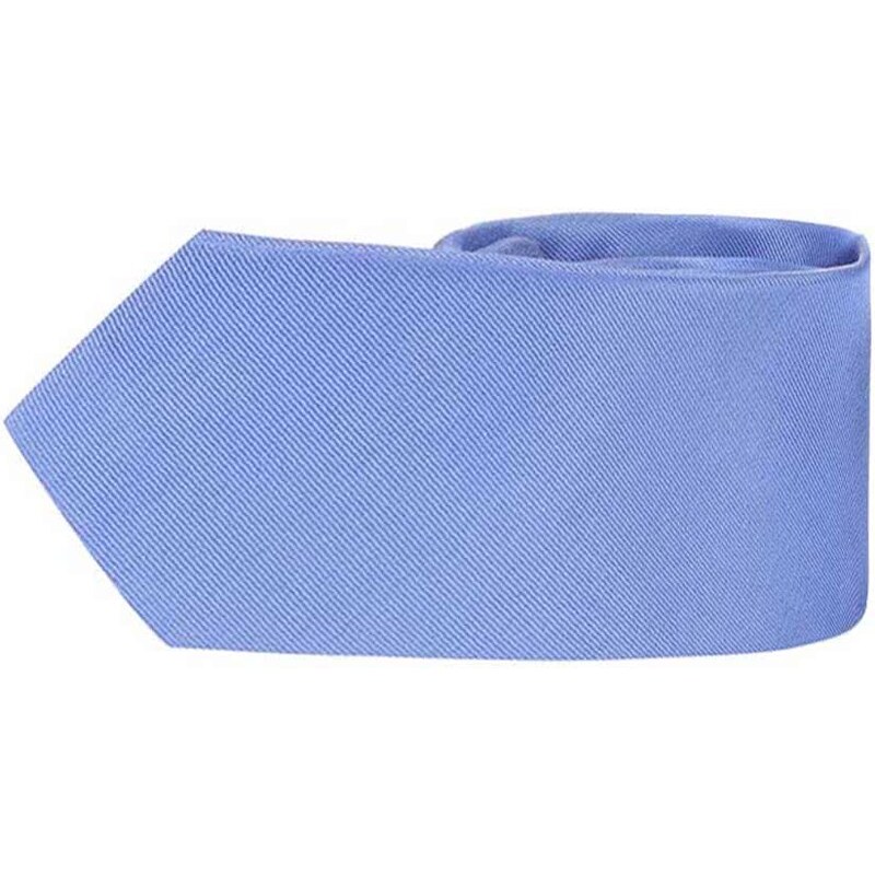 Modrá hedvábná slim kravata Selected Homme Plain