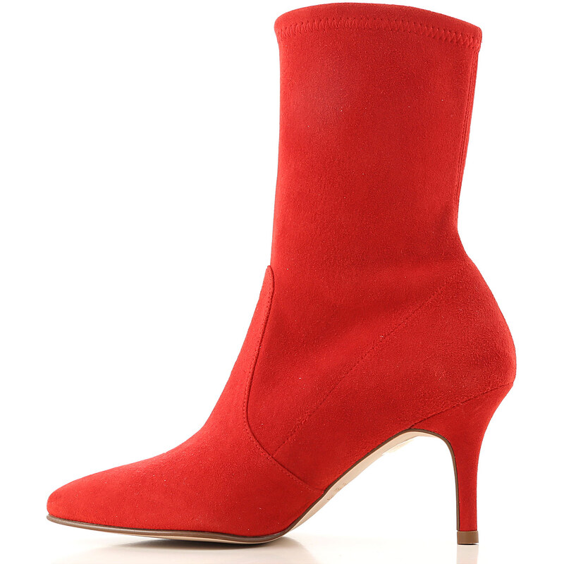 Stuart Weitzman Vysoké boty pro ženy Ve výprodeji v Outletu, Červená, Semišová kůže, 2024, 36 38