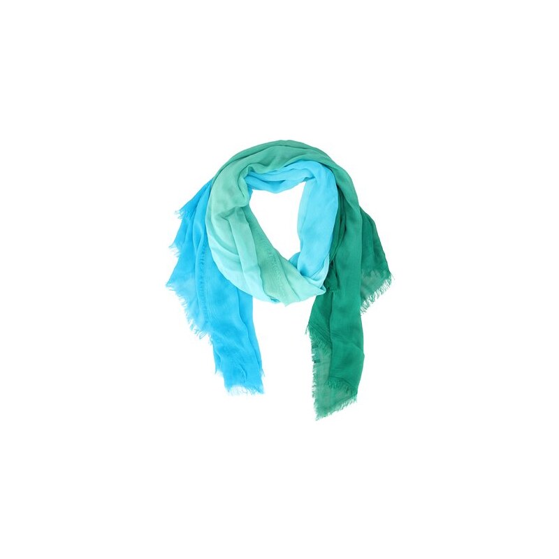 Obdélníkový modro-zelený šátek Fraas