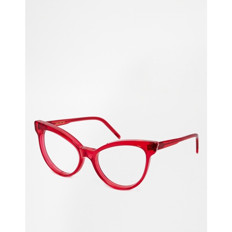 Wildfox Le Femme Cat-Eye Glasses - Red