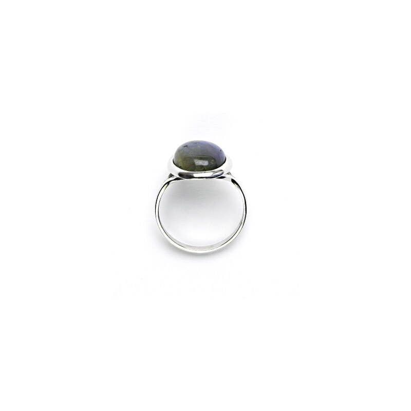 Čištín s.r.o. Stříbrný prsten, přírodní labradorit, 16 x 12 mm,