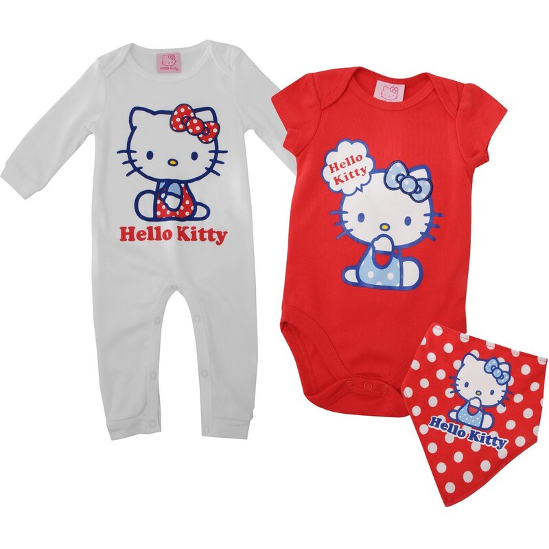 Tričko Hello Kitty 3 Piece Romper Suit Babies dětské