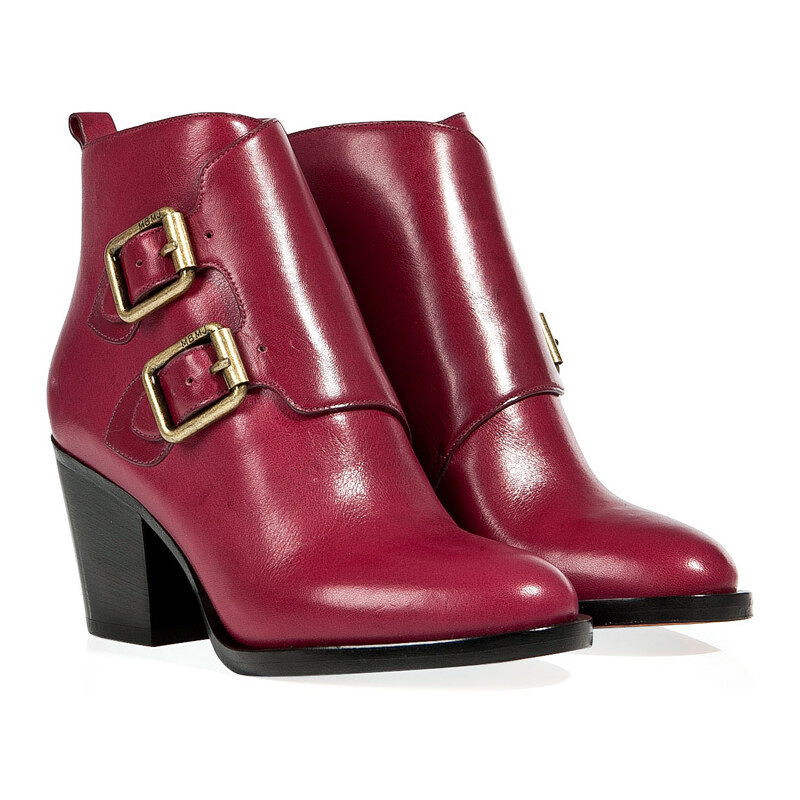 Marc by Marc Jacobs Leather Monk-Style Ankle Boots