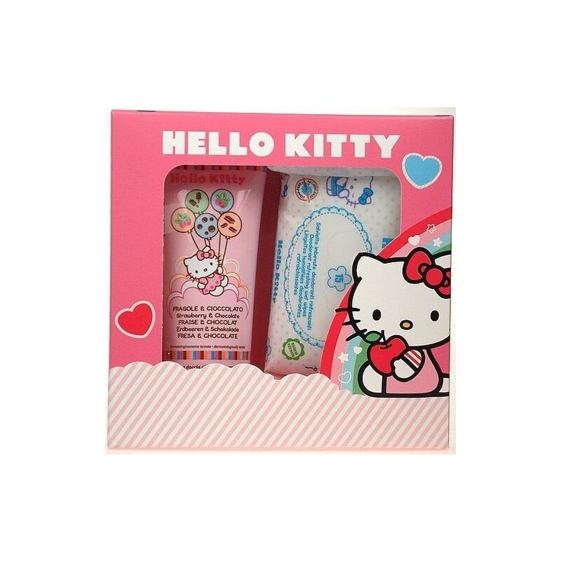 Hello Kitty Hello Kitty Fruit Melodies Koupelový Set Broskev a Mandarinka - sada