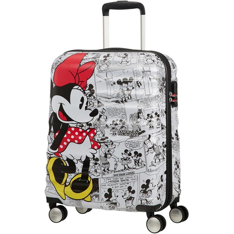 American Tourister Kabinový cestovní kufr Wavebreaker Disney Spinner 36 l šedá