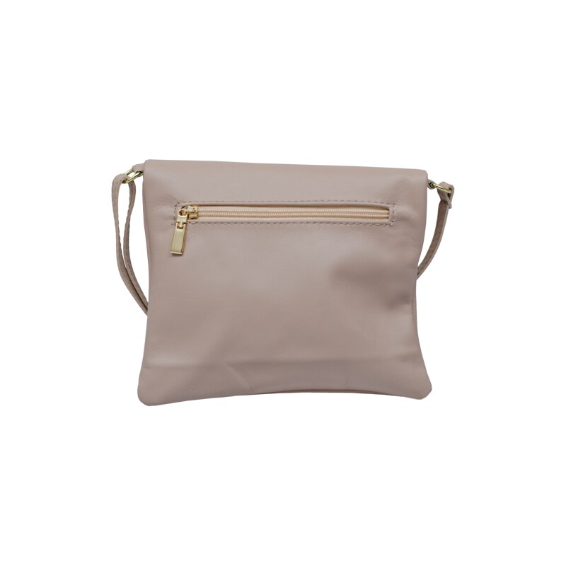 Růžová kožená italská crossbody kabelka Tina Rosa Vecchio NovaKabelka.cz