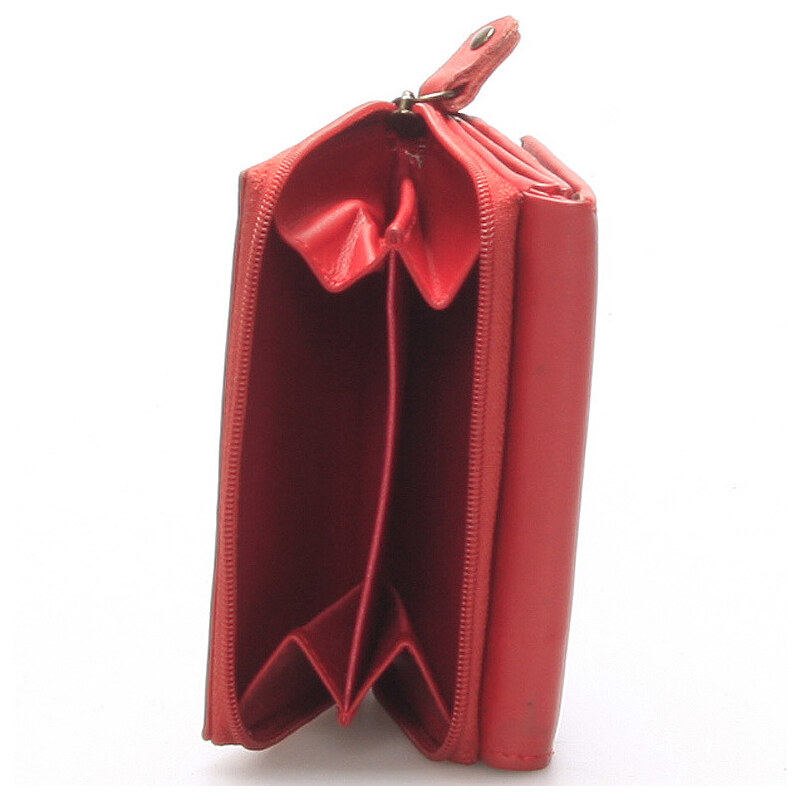 Kožená peněženka Delami Roxy, červená