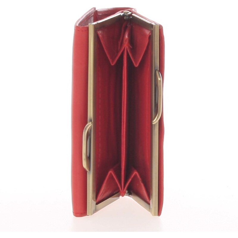 Dámská kožená peněženka červená - Delami Xiana červená