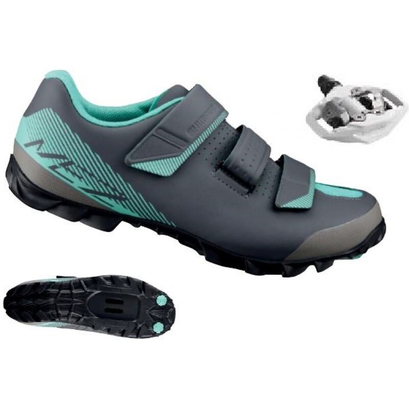 Boty na kolo SHIMANO MTB ME 200 WL Velikost: EU 41 černá/zelená 41165660