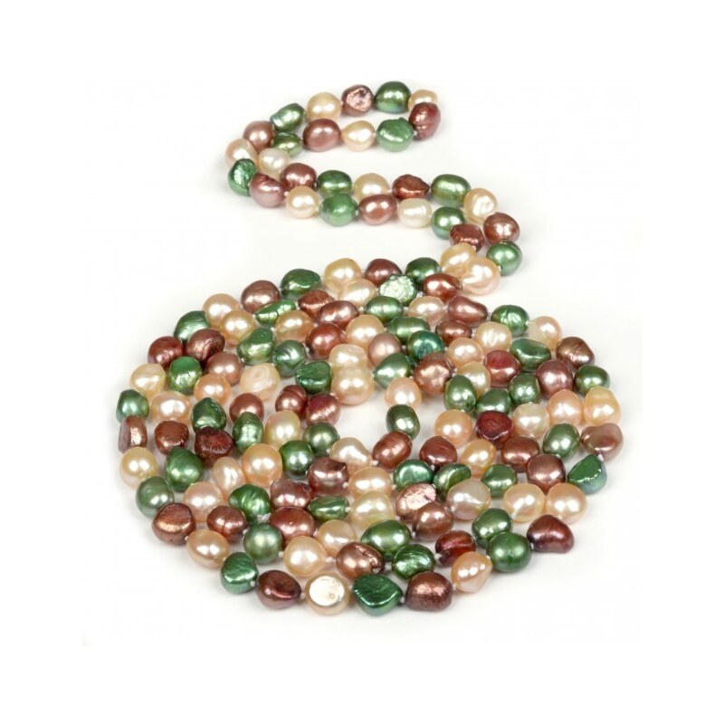 JwL Jewellery Dlouhý perlový náhrdelník multibarevný JL0046