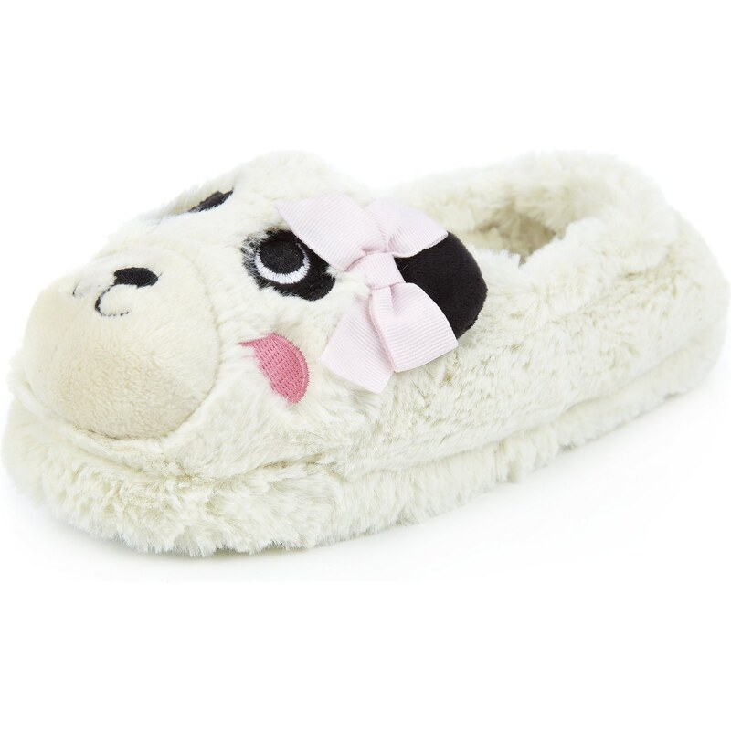 Marks and Spencer Faux Fur Panda Slippers