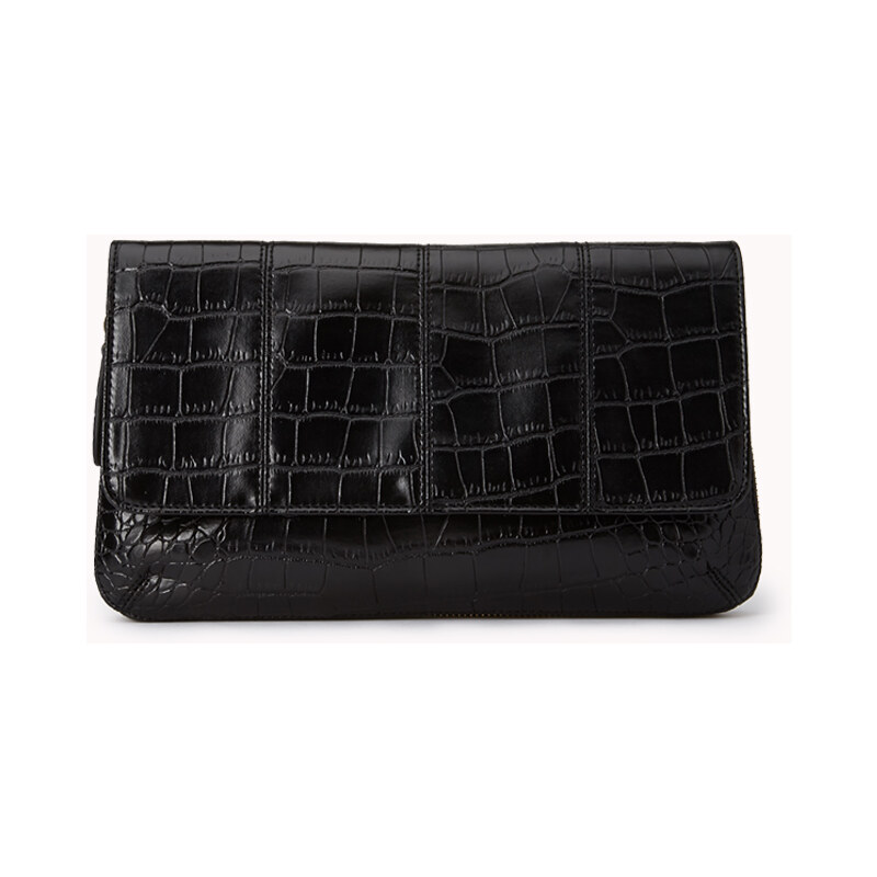 Forever 21 Iconic Faux Crocodile Clutch