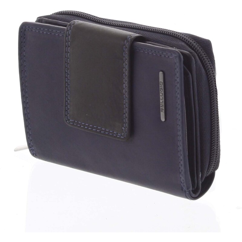 Bellugio Dámská kožená peněženka Edita modrá