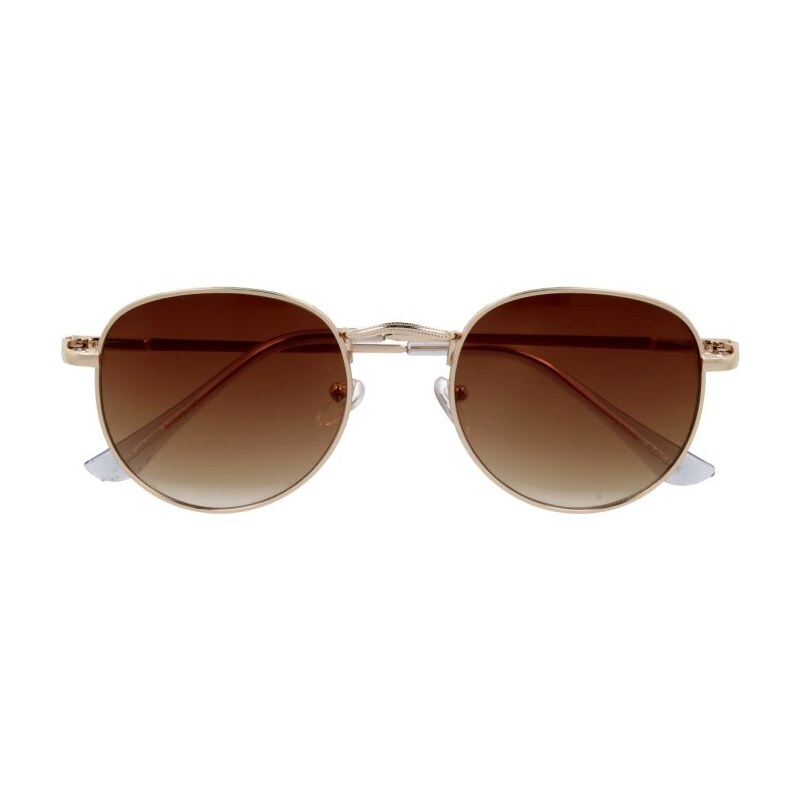 Sunmania Hnědé sluneční brýle pilotky Oval Classic 87958711