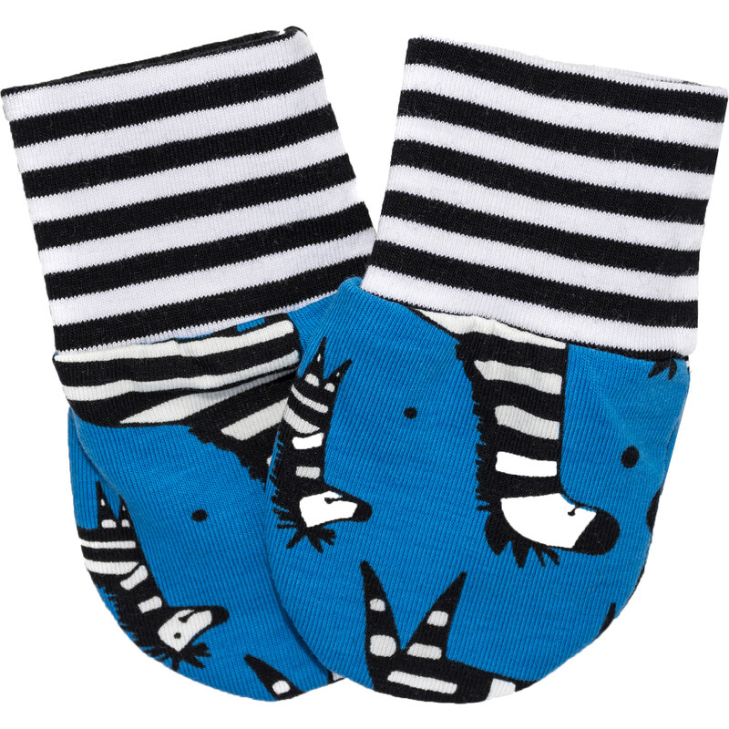 Hippokids Rukavičky pro miminka Zebra Blue