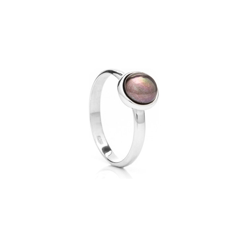 Buka Jewelry Buka prsten s perlou Buka malá perla – hnědá 404