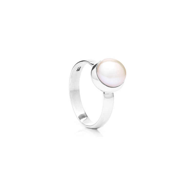 Buka Jewelry Buka perlový prsten malá perla – bílá 401 401.401