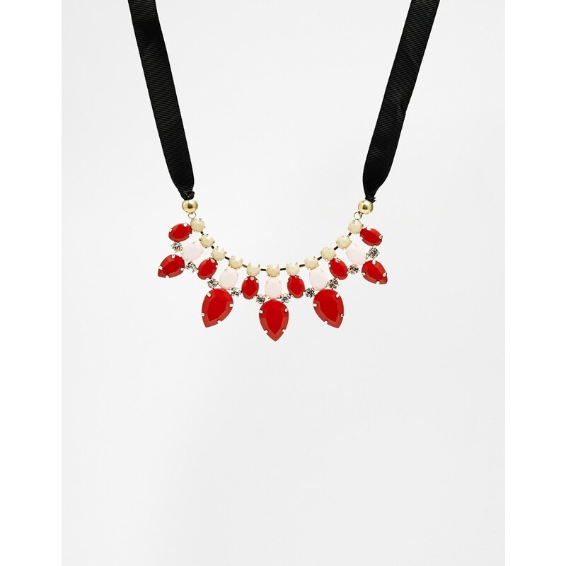 Erin Elizabeth For Johnny Loves Rosie Ruby Perry Necklace - Red