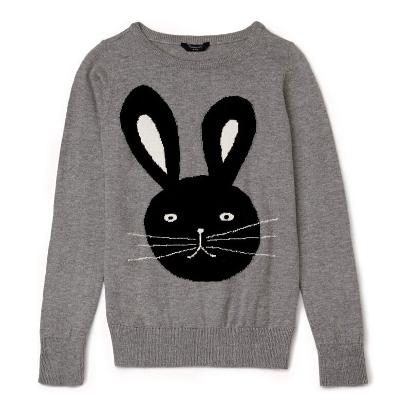 Forever 21 Quirky Bunny Sweater