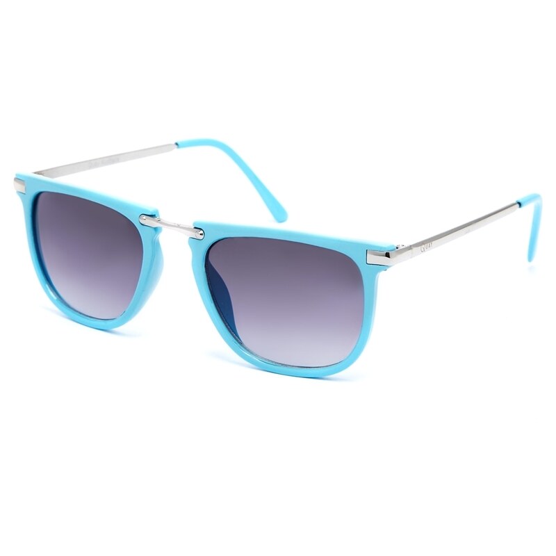 Quay Alvin Turquoise Rim Sunglasses - Blue