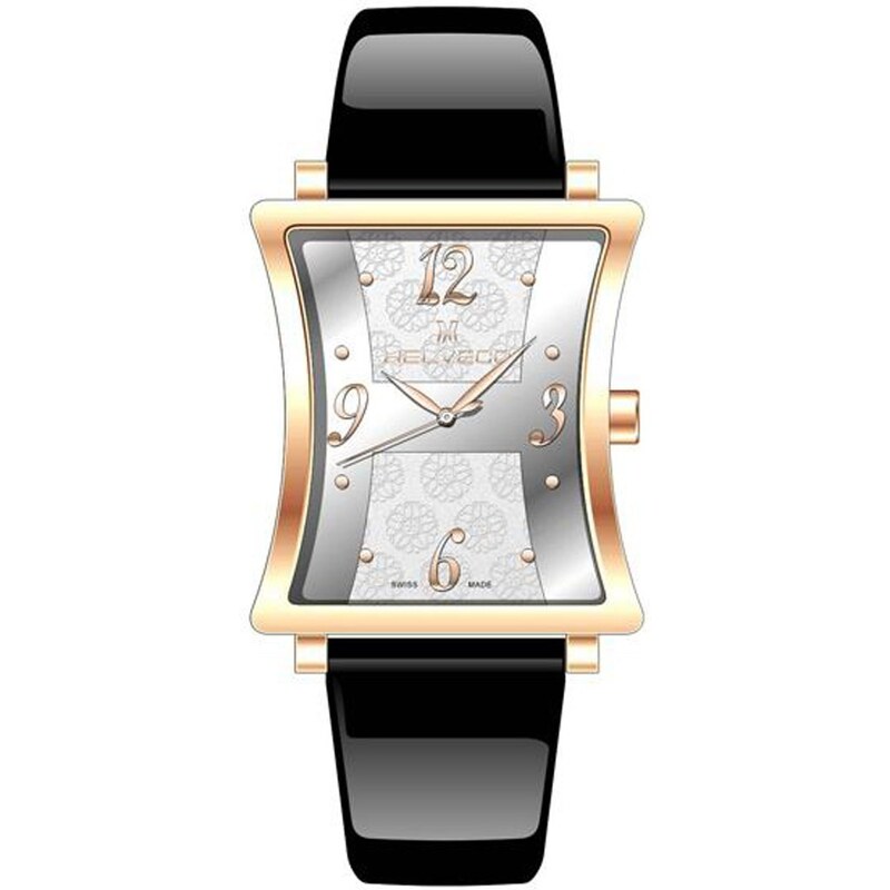 Dámské hodinky Helveco - Bernina - černo-zlatá
