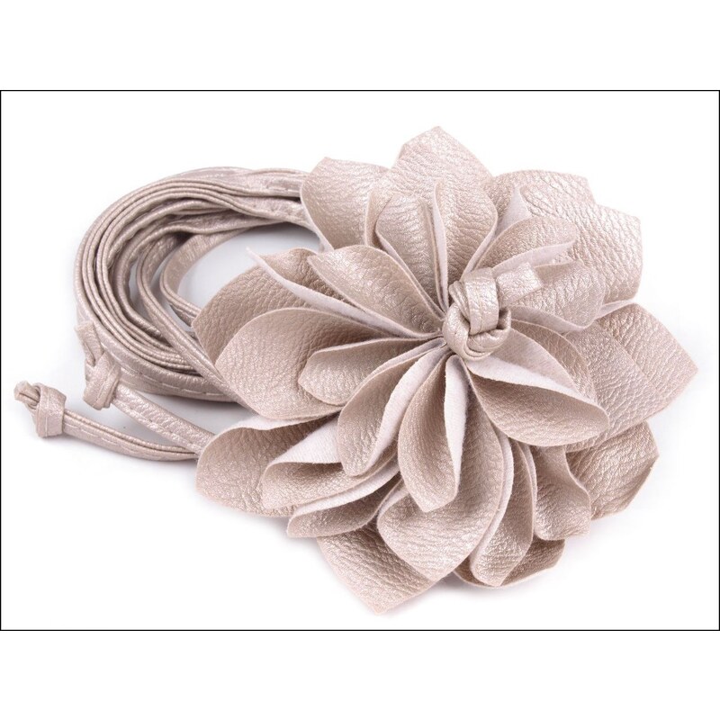 Elegantní stříbrný pásek s květem