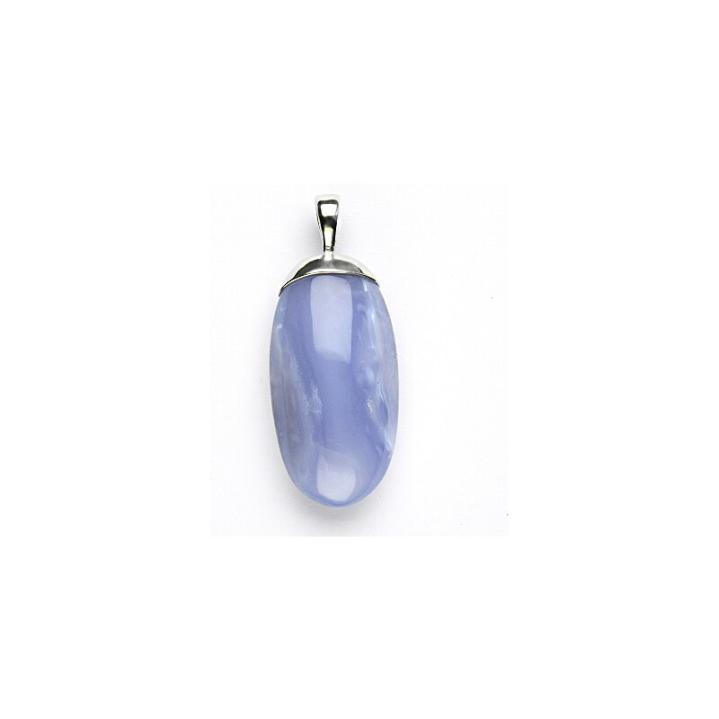 Čištín s.r.o. Stříbrný přívěsek, přírodní chalcedon, 16,54 g