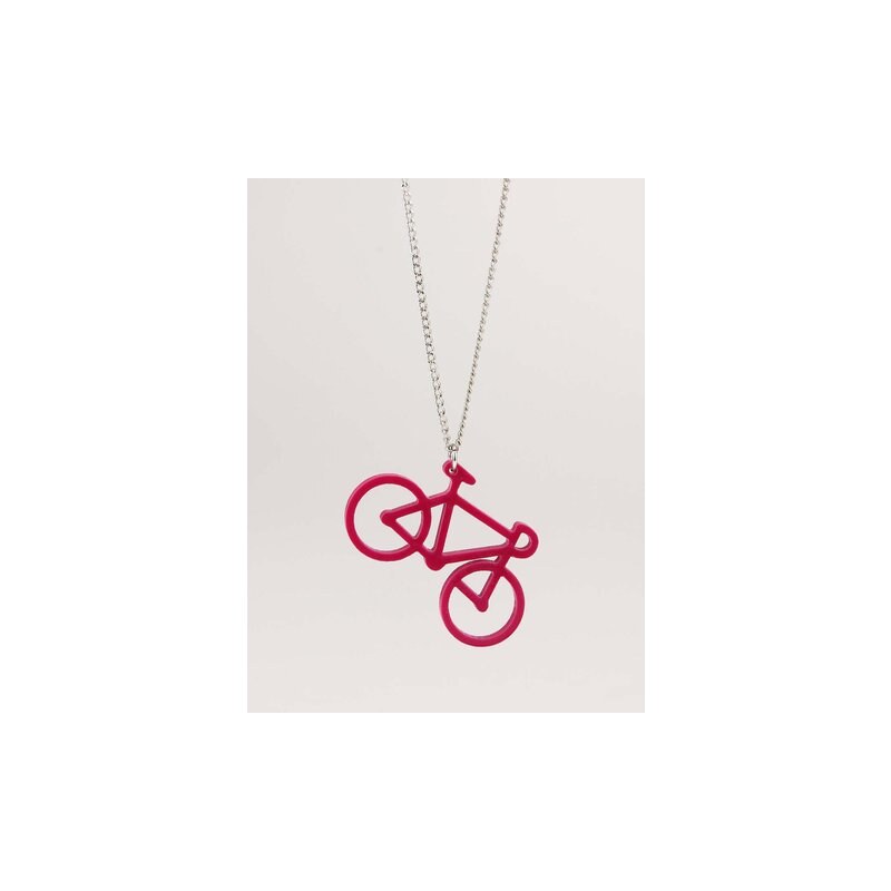 Růžový náhrdelník Timi Bicycle