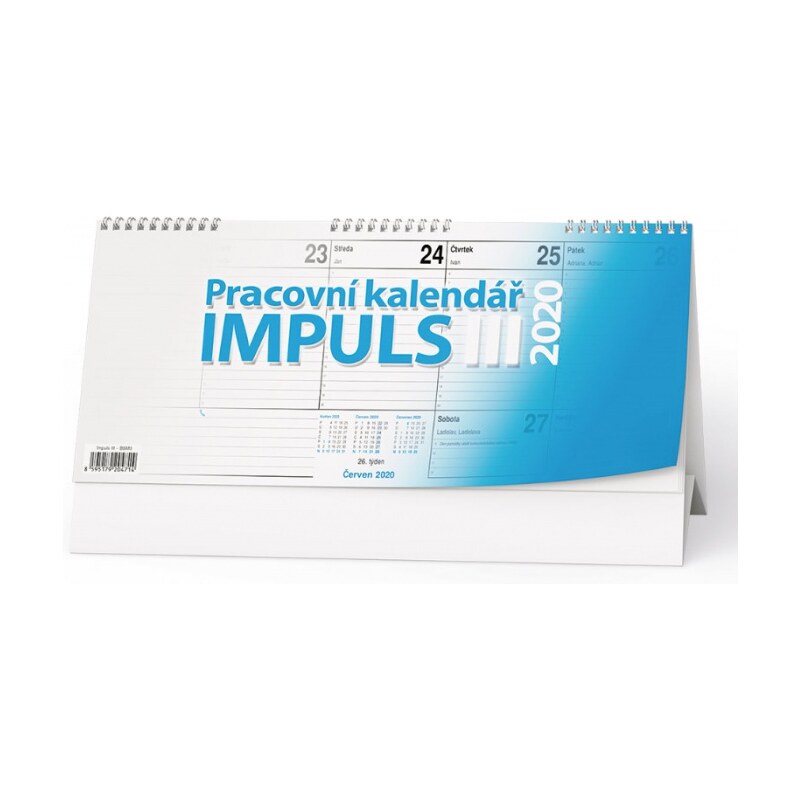 Baloušek s.r.o. Stolní kalendář Pracovní kalednář IMPULS III 2020 BSM3-20