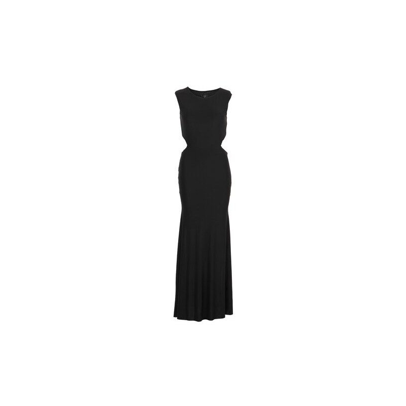 Originální černé maxi šaty Ax Paris s volnými zády
