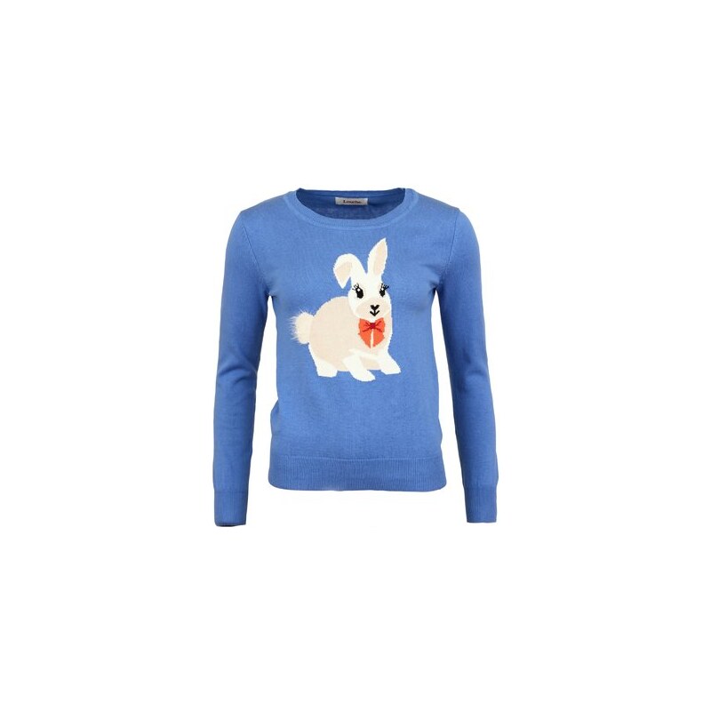 Modrý svetr s králíčkem Louche Hazy