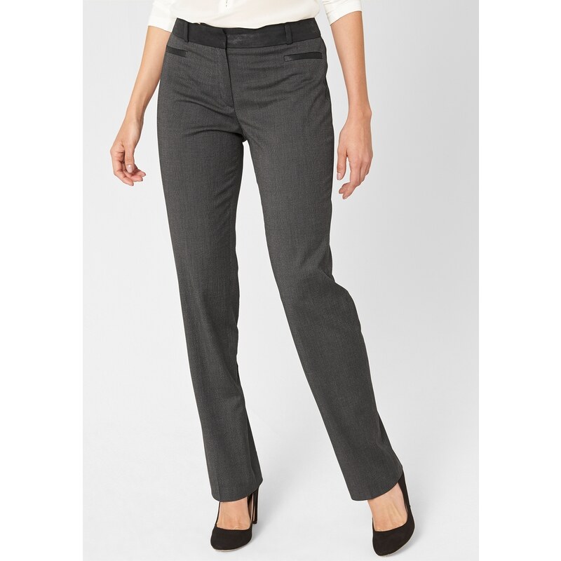s.Oliver Eve: Trousers with details in imitation leather
