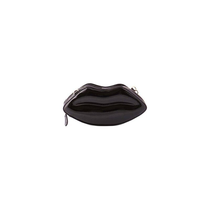 Sexy černá kabelka Anna Smith ve tvaru rtů