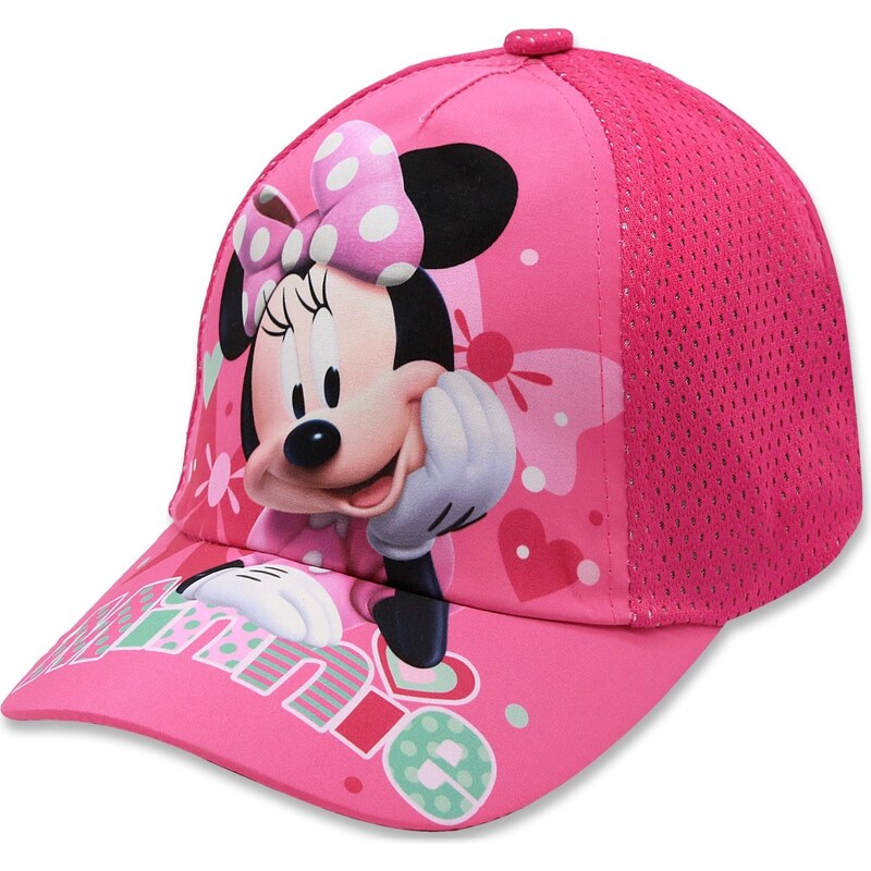 Setino Dívčí kšiltovka Minnie Mouse - Disney - tm. růžová