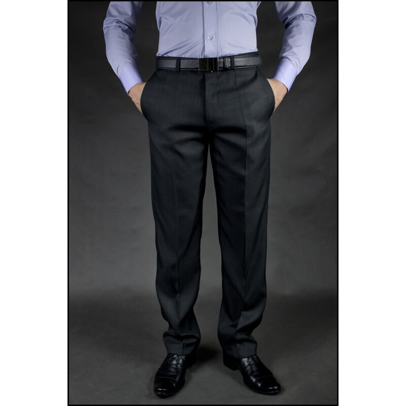 Kalhoty pánské Adriano Castellani oblekové černé