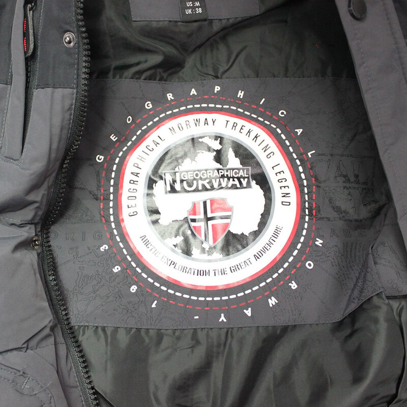 GEOGRAPHICAL NORWAY bunda pánská VOLVA MEN JKT 005 zimní, prošívaná s kapucí