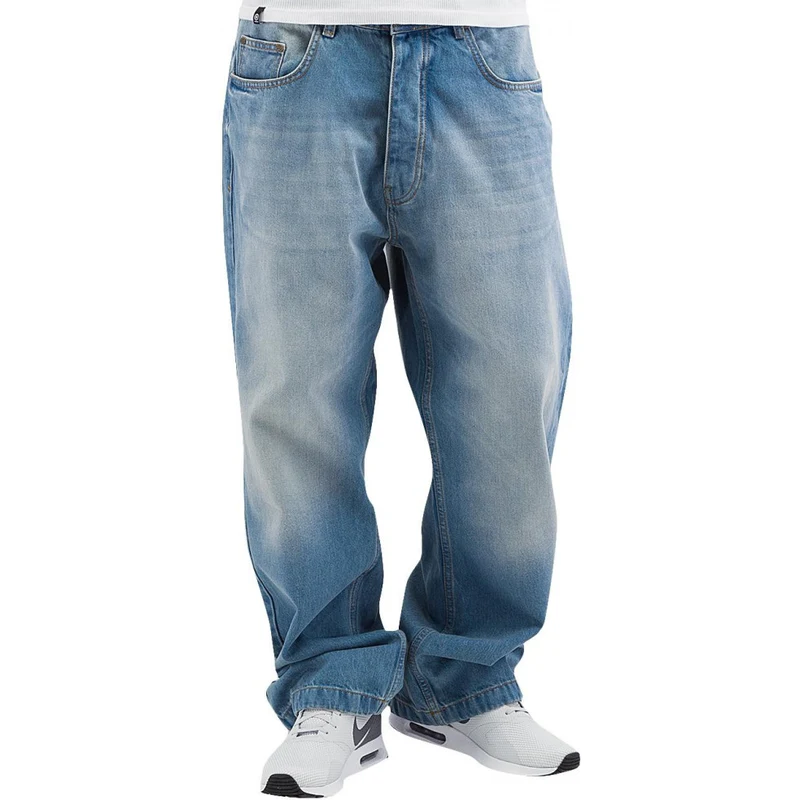 Ecko Unltd. kalhoty pánské Fat Bro Baggy L:34 Jeans Light Blue - GLAMI.cz