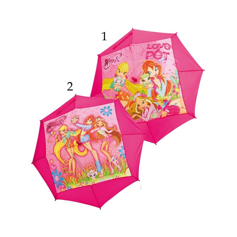 Perletti Dětský deštník Winx růžový