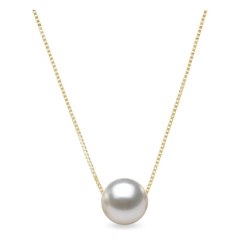 Zlatý náhrdelník s Akoya perlou KLENOTA K0294023