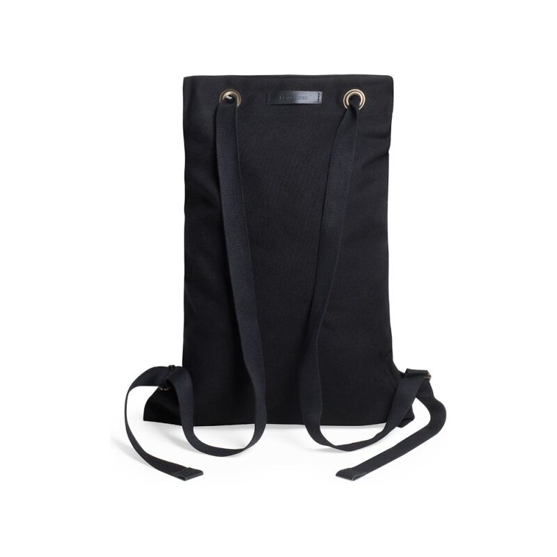 BeWooden Praktický černý batoh s dřevěným detailem Lini Minibackpack