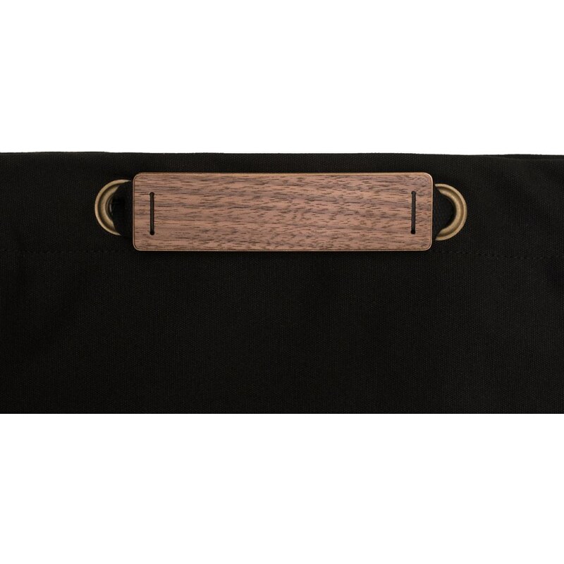 BeWooden Praktický černý batoh s dřevěným detailem Nox Minibackpack