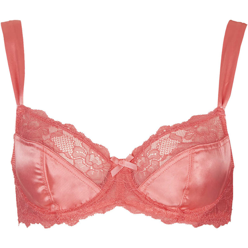 Topshop Satin Underwired Bra