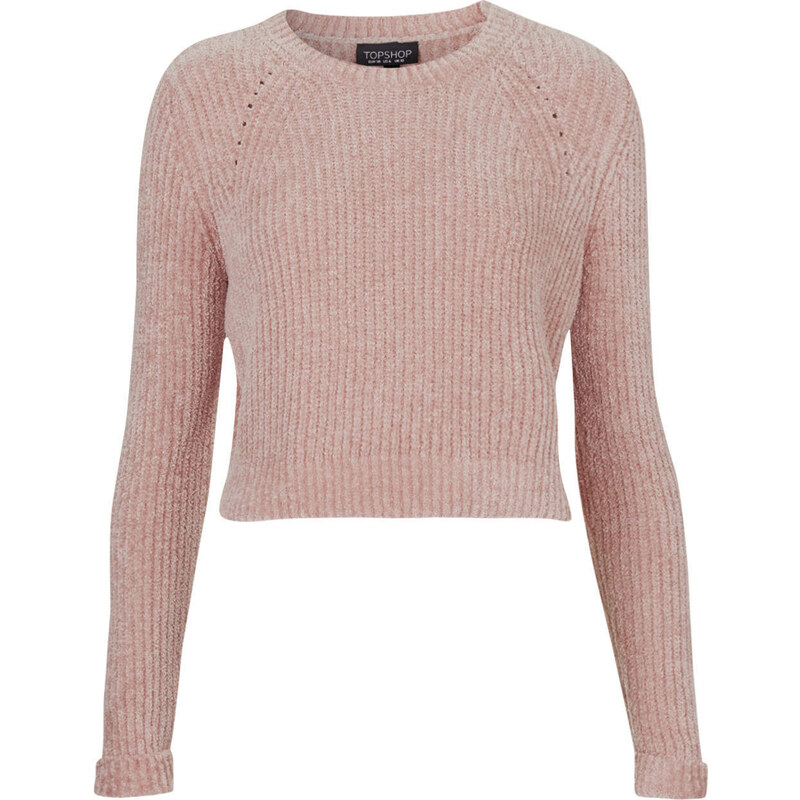 Topshop Chenille Crop Sweater