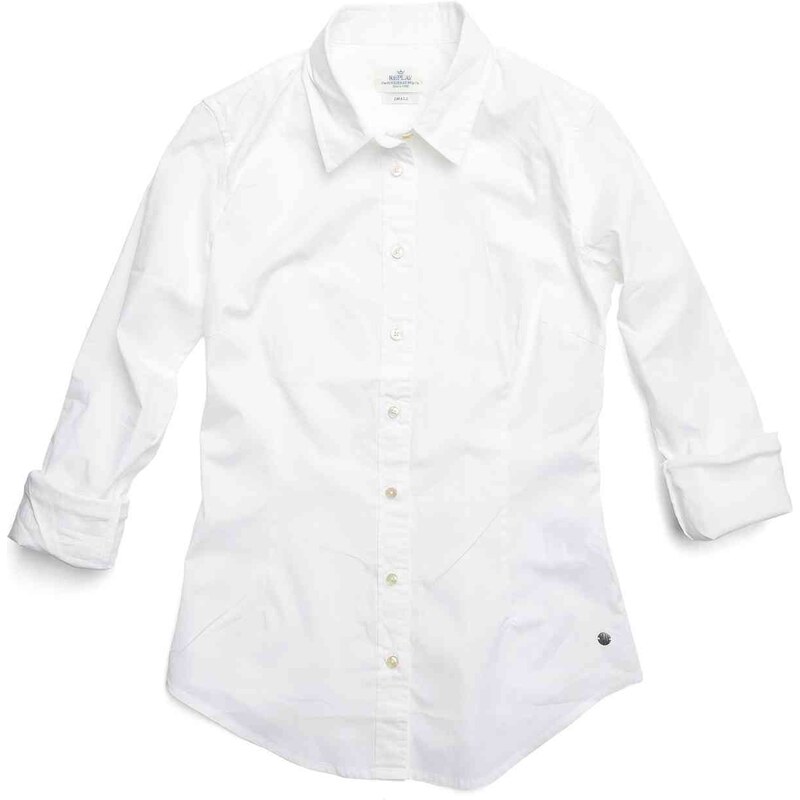 Replay Plain stretch cotton shirt.