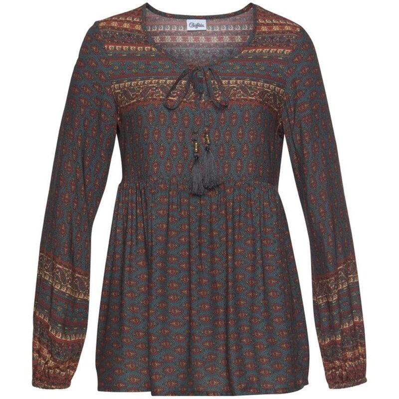 BUFFALO Tunika indigo / hnědá / zelená 49172090
