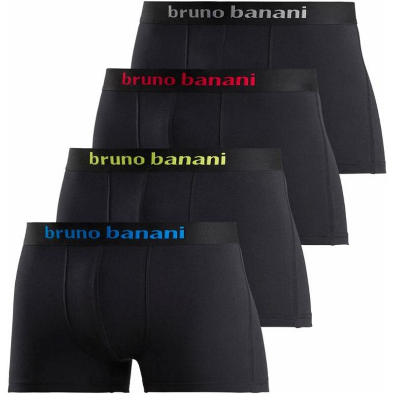 Bruno Banani Boxerky modrá / žlutá / červená / černá