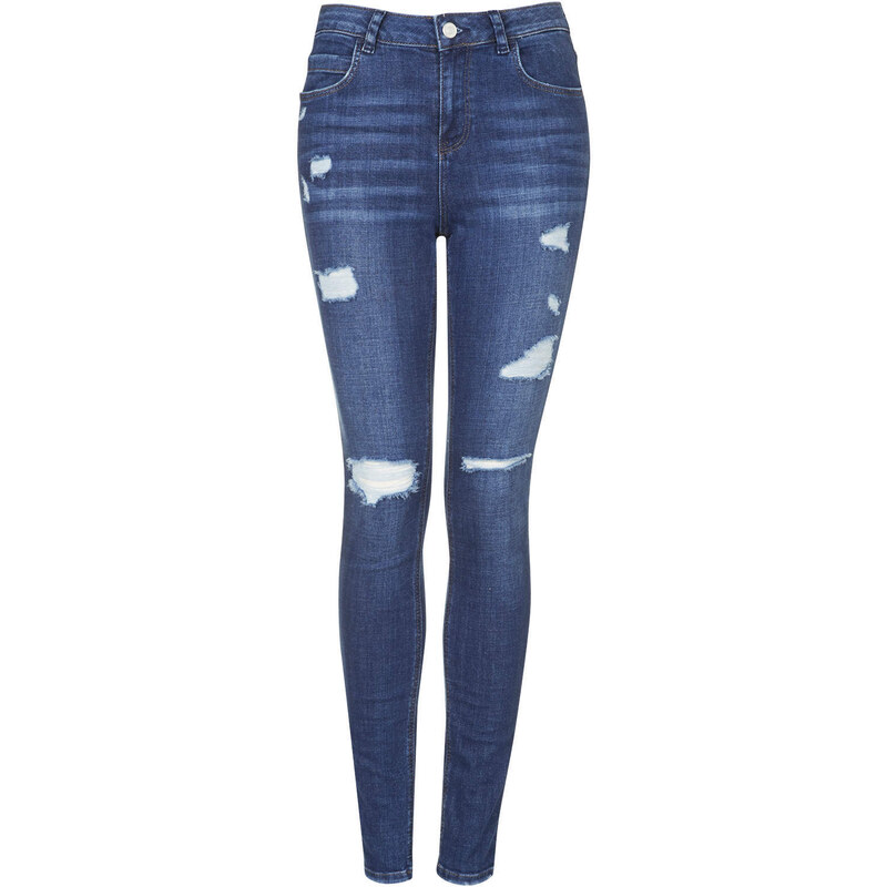 Topshop MOTO Authentic Ripped Skinny Jeans