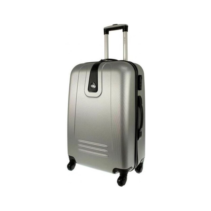 Cestovní kufr RGL 910 stříbrný - střední