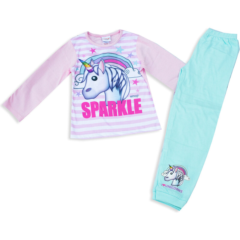 emoji Dětské dívčí pyžamo s jednorožcem 10-13 let