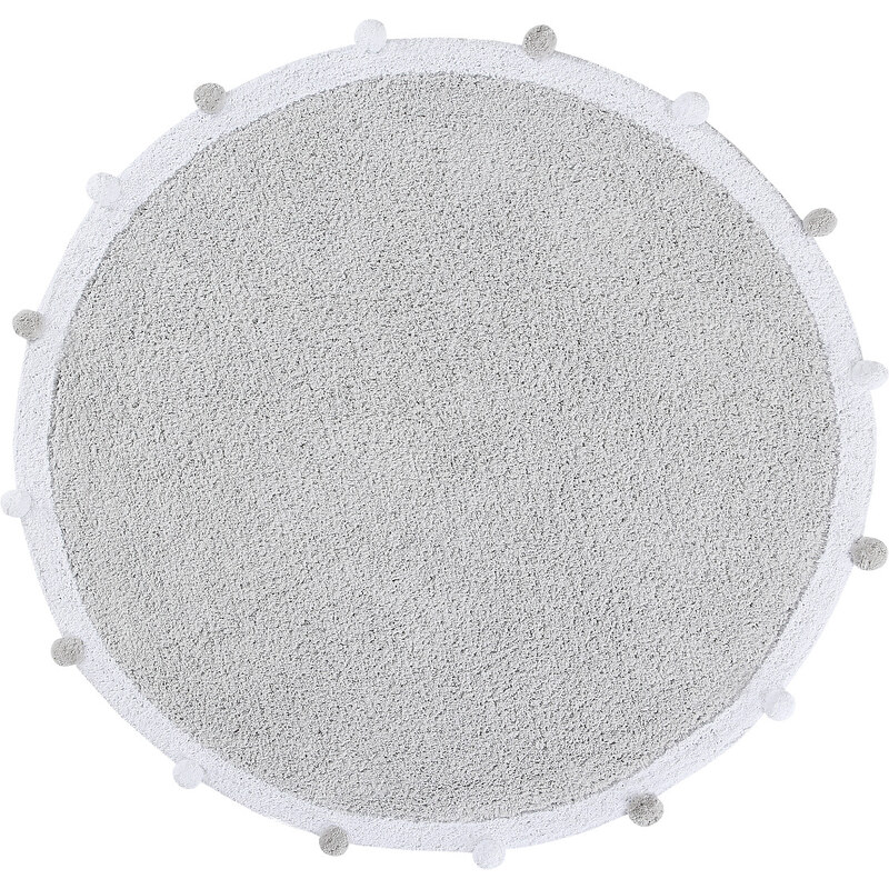 Lorena Canals koberce Přírodní koberec, ručně tkaný Bubbly Light Grey - 120x120 (průměr) kruh cm